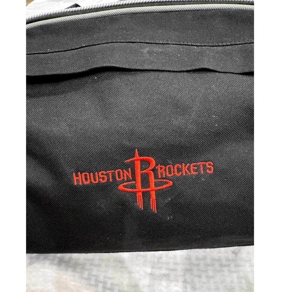 Houston Rockets NBA Duffel Bag Red Black Gym Travel Shoulder Strap Basketball